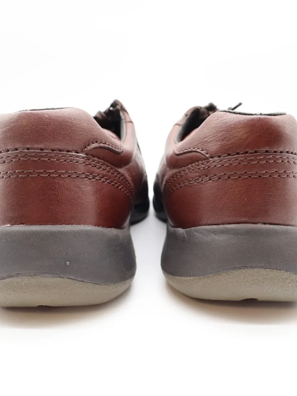 Hush Puppies Approach Oxford Mens 8 Dark Brown Leather Shoes